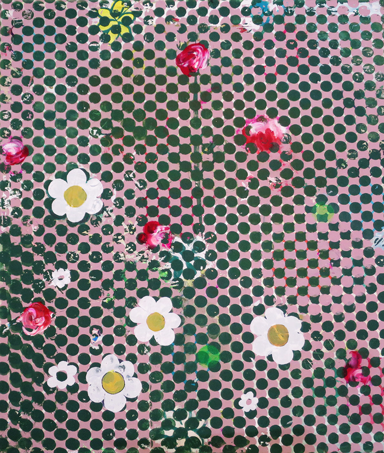 Daisies and Roses 30x26 2016
